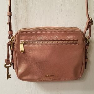Fossil Rose Gold Crossbody
